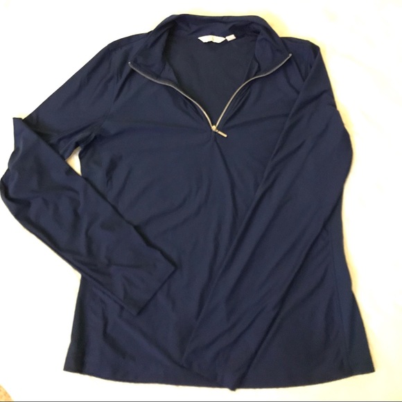 Lady Hagen Tops Lady Hagen Womens Uv Long Sleeve Zip Golf Shirt